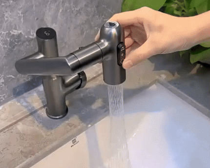 AquaTwist Küchenarmatur | 360° Drehbar, Integrierte Temperaturanzeige