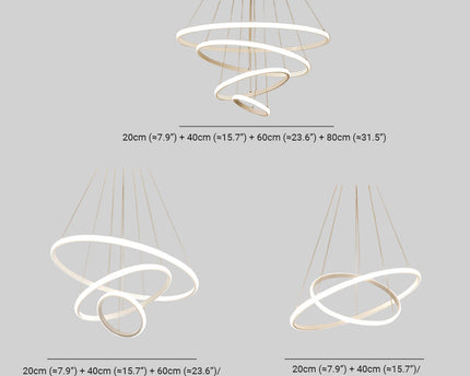 Arion Pendelleuchte |  Modernes Ring-LED-Design