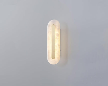 Hurn Wandleuchte | Handgeschnitzter Alabaster, Minimalistisch für Innenräume 0