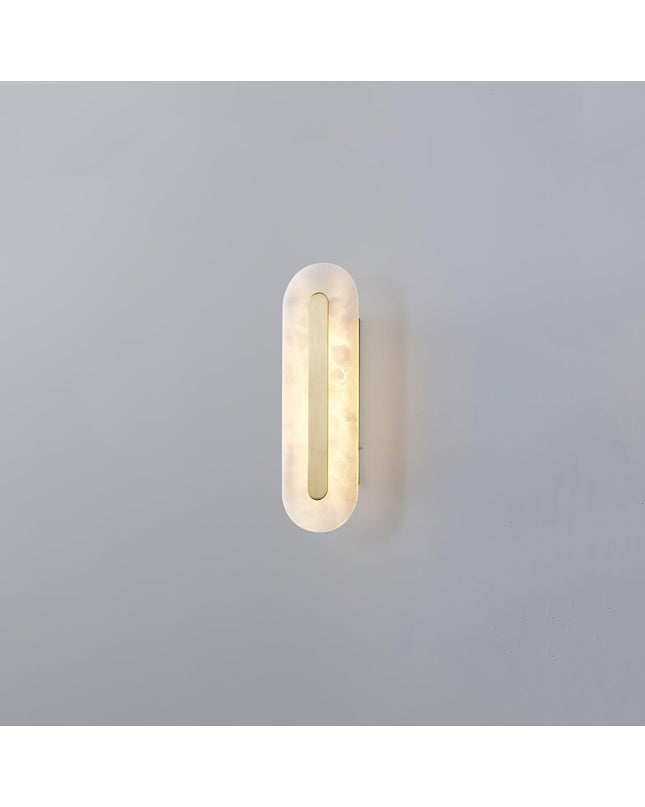 Hurn Wandleuchte | Handgeschnitzter Alabaster, Minimalistisch für Innenräume 0