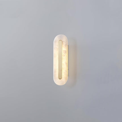 Hurn Wandleuchte | Handgeschnitzter Alabaster, Minimalistisch für Innenräume 0