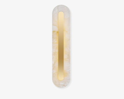 Hurn Wandleuchte | Handgeschnitzter Alabaster, Minimalistisch für Innenräume 1