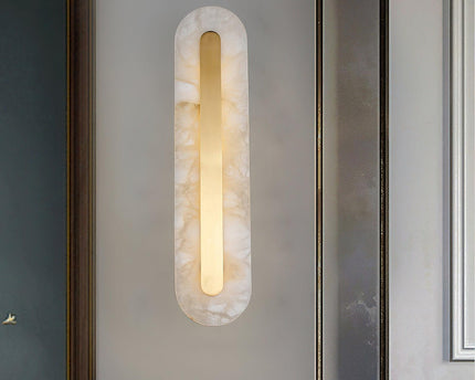 Hurn Wandleuchte | Handgeschnitzter Alabaster, Minimalistisch für Innenräume 7