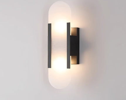 Vento Wandleuchte | Alabaster, Modern mit Metallakzenten 0