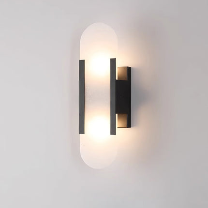Vento Wandleuchte | Alabaster, Modern mit Metallakzenten 0