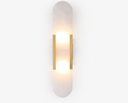 Vento Wandleuchte | Alabaster, Modern mit Metallakzenten 1