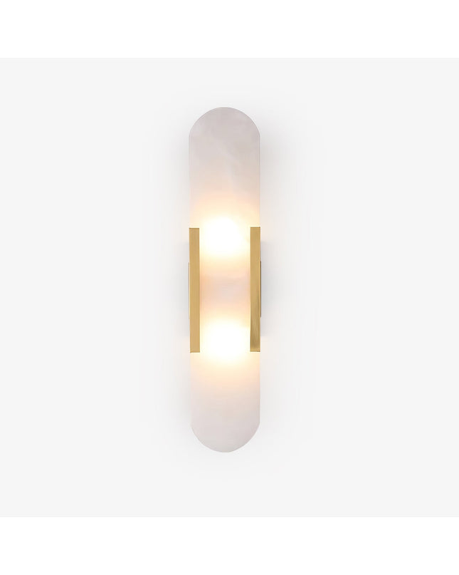Vento Wandleuchte | Alabaster, Modern mit Metallakzenten 1
