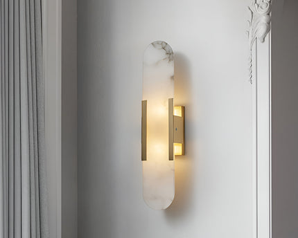 Vento Wandleuchte | Alabaster, Modern mit Metallakzenten 2