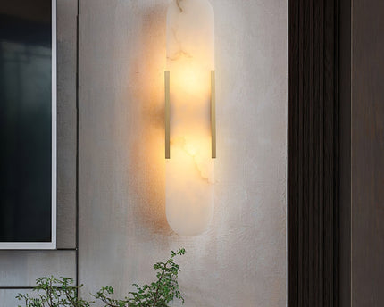 Vento Wandleuchte | Alabaster, Modern mit Metallakzenten 3