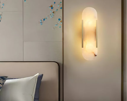Vento Wandleuchte | Alabaster, Modern mit Metallakzenten 7