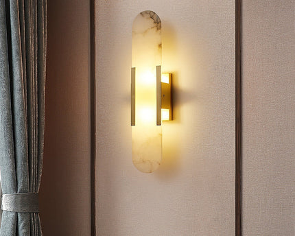 Vento Wandleuchte | Alabaster, Modern mit Metallakzenten 8