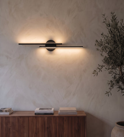 Aeris Wandleuchte Schwarz | LED, Modernes Design im Wohnzimmer (1)