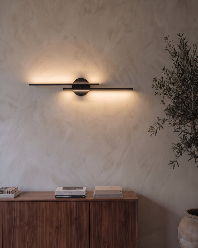 Aeris Wandleuchte Schwarz | LED, Modernes Design im Wohnzimmer (1)