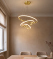 Gold / 2 rings (Ø 20 + 40 cm) / Daylight white