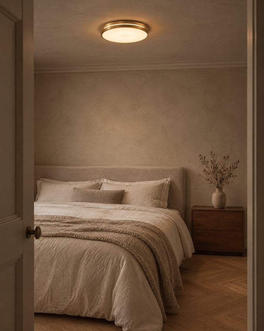 Elios ceiling light in a bedroom