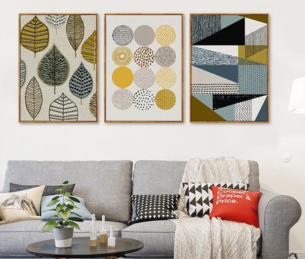 Scandinavian-style canvas wall art by Kezaro in 40x50cm size, featuring minimalist design on unframed canvas.