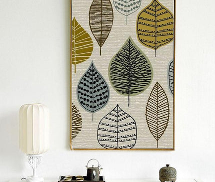 Scandinavian-style canvas artwork by Kezaro in 40x50cm size, featuring minimalist design without a frame.