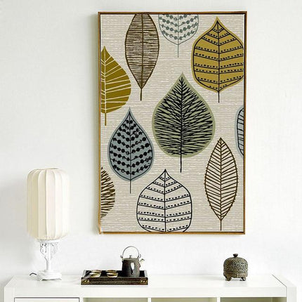 Scandinavian-style canvas artwork by Kezaro in 40x50cm size, featuring minimalist design without a frame.
