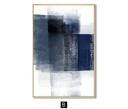 Kezaro 40x60 cm blue sky canvas print without frame, vibrant depiction of a clear blue sky on high-quality linen material.
