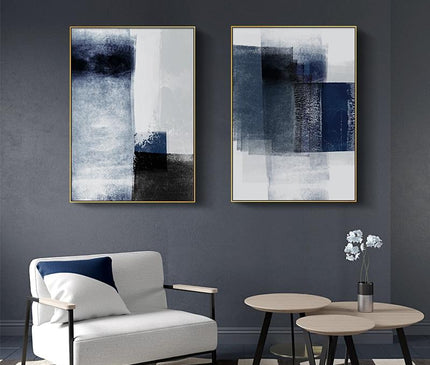 Kezaro 40x60 cm blue sky canvas print with clouds, unframed wall art featuring a serene blue sky scene.