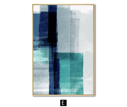 Kezaro 40x60 cm blue sky canvas print featuring a serene sky with clouds, ideal for wall decor.