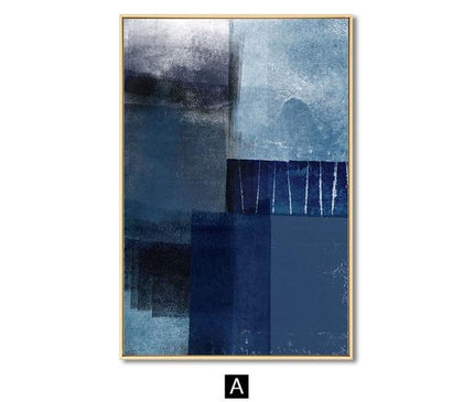 Blue sky canvas print by Kezaro, 40x60 cm, featuring a serene blue sky scene without a frame.