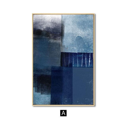 Blue sky canvas print by Kezaro, 40x60 cm, featuring a serene blue sky scene without a frame.