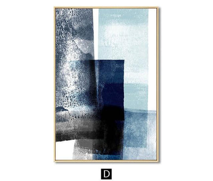Kezaro 40x60 cm blue sky canvas print without frame, featuring a serene blue sky scene on high-quality linen.