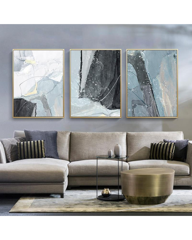 Kezaro Myli Leinwand in 40x60cm size, unframed canvas artwork with abstract design on white background.