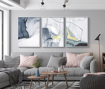 40x60cm Kezaro Myli Leinwand without frame, featuring abstract artwork in vibrant colors.