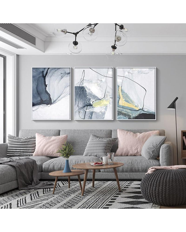 40x60cm Kezaro Myli Leinwand without frame, featuring abstract artwork in vibrant colors.