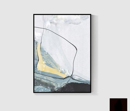 Kezaro Myli Leinwand with 40x60cm size, unframed wall art featuring abstract design in neutral tones.