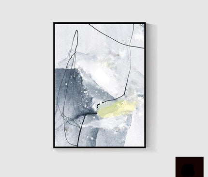 Kezaro Myli Leinwand in 40x60cm size, unframed canvas print with abstract design on white background.