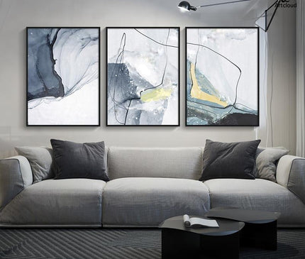 Kezaro Myli Leinwand in 40x60cm with no frame, featuring vibrant abstract artwork on high-quality canvas.