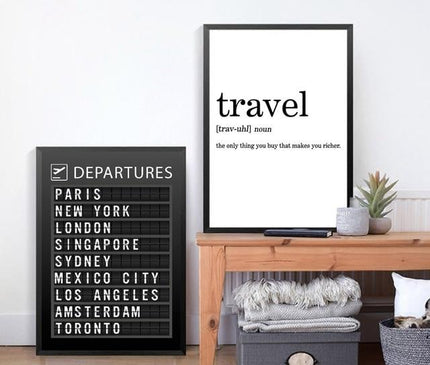 Kezaro 40x60cm travel canvas print without frame, featuring vibrant landscape artwork for wall decor.