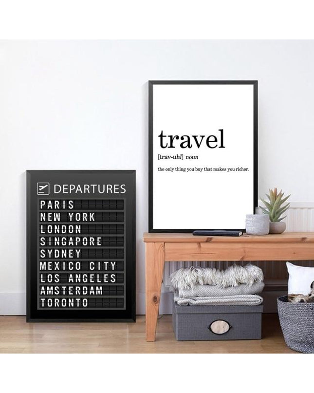 Kezaro 40x60cm travel canvas print without frame, featuring vibrant landscape artwork for wall decor.