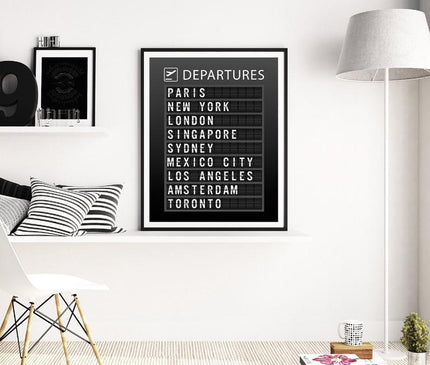 Kezaro 40x60cm travel canvas print without frame, featuring a scenic landscape for wall decor.