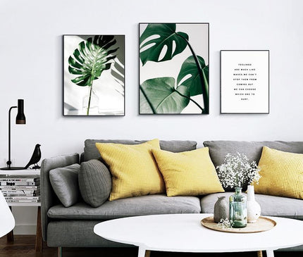 50x70cm Kezaro Positive Natur Leinwand print featuring a vibrant, natural abstract design on high-quality canvas without a frame.