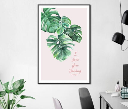 Kezaro 50x70cm green nature-themed canvas print without frame, featuring vibrant green and natural landscape imagery.