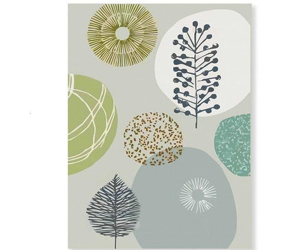 Kezaro Geom Canvas artwork in 50x70cm size, featuring modern geometric design on high-quality canvas without frame.