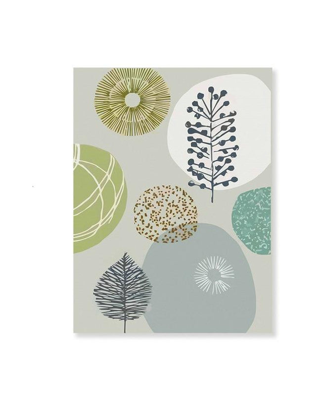 Kezaro Geom Canvas artwork in 50x70cm size, featuring modern geometric design on high-quality canvas without frame.