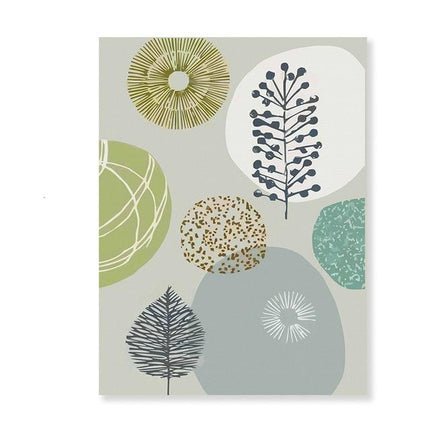 Kezaro Geom Canvas artwork in 50x70cm size, featuring modern geometric design on high-quality canvas without frame.