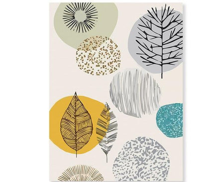 Kezaro Geom Canvas 50x70cm abstract geometric wall art on canvas, vibrant colors and modern design for home decor.