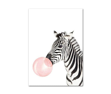 Kezaro Rosa Blasen Leinwand artwork in 50x70cm size, featuring abstract pink bubble designs on canvas.