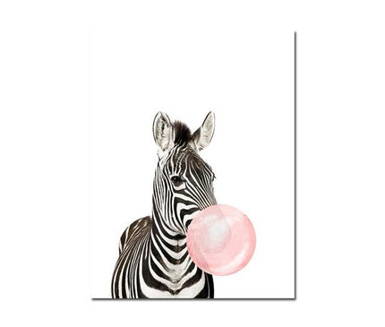 Kezaro Rosa Blasen Leinwand, 50x70cm, abstract pink and white canvas artwork with textured bubble design.