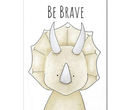 Kezaro Be Happy canvas print in 50x75cm size with no frame, featuring colorful, cheerful wall art for modern home decor