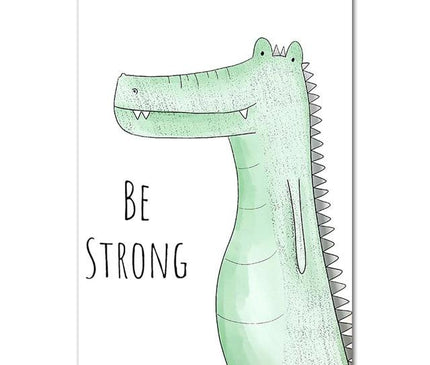 Kezaro Be Happy canvas wall art, 50x75cm, unframed, featuring colorful uplifting design on high-quality Leinwand material.