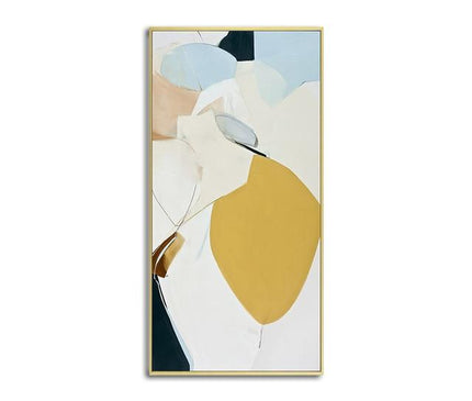 Kezaro 60x120cm unframed abstract geometric canvas wall art with modern abstract design on white background.