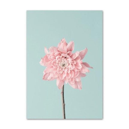 Kezaro Blossom Canvas depicting colorful floral artwork on 60x80cm canvas without frame.
