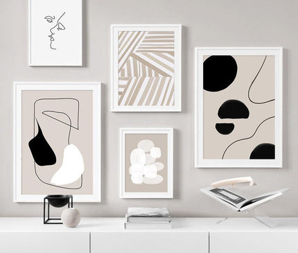 Kezaro trendy patterned canvas wall art 60x90cm without frame, featuring modern geometric and abstract designs.